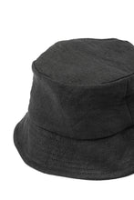 Load image into Gallery viewer, ierib exclusive Bucket Hat / Heavy Linen Canvas (BLACK EDITON)