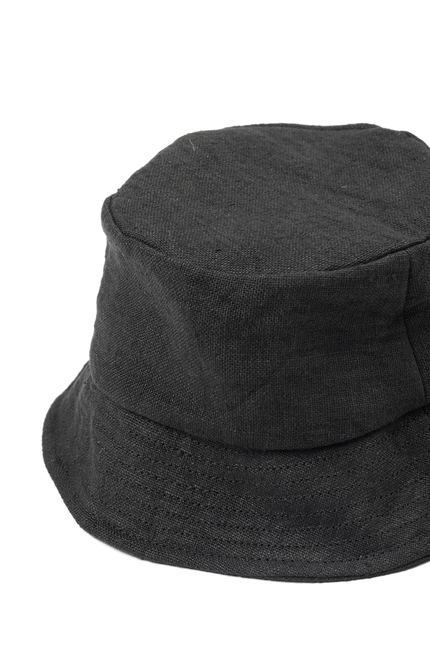 Load image into Gallery viewer, ierib exclusive Bucket Hat / Heavy Linen Canvas (BLACK EDITON)