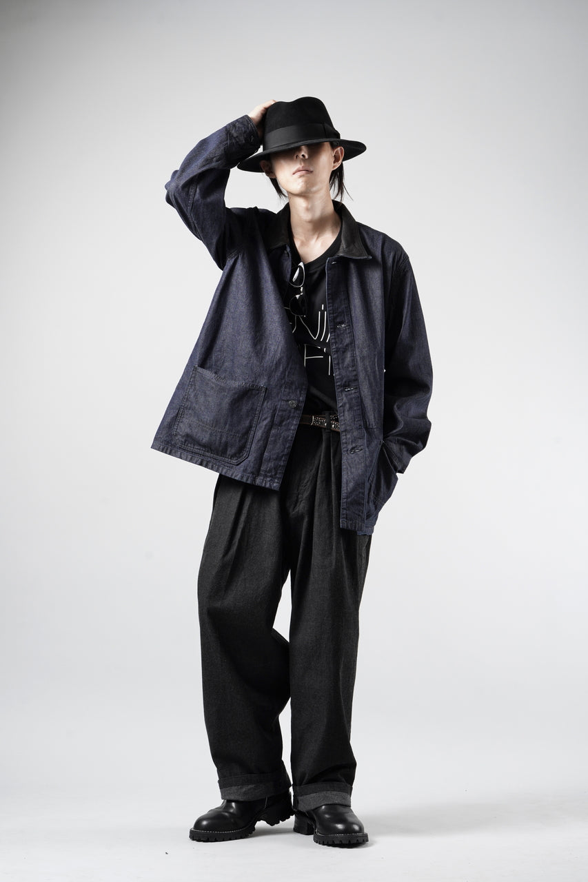Load image into Gallery viewer, FULLCOUNT x GDC GFC2001 Leather Collar Denim Chore Jacket (INDIGO)