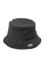Load image into Gallery viewer, ierib exclusive Bucket Hat / Heavy Linen Canvas (BLACK EDITON)