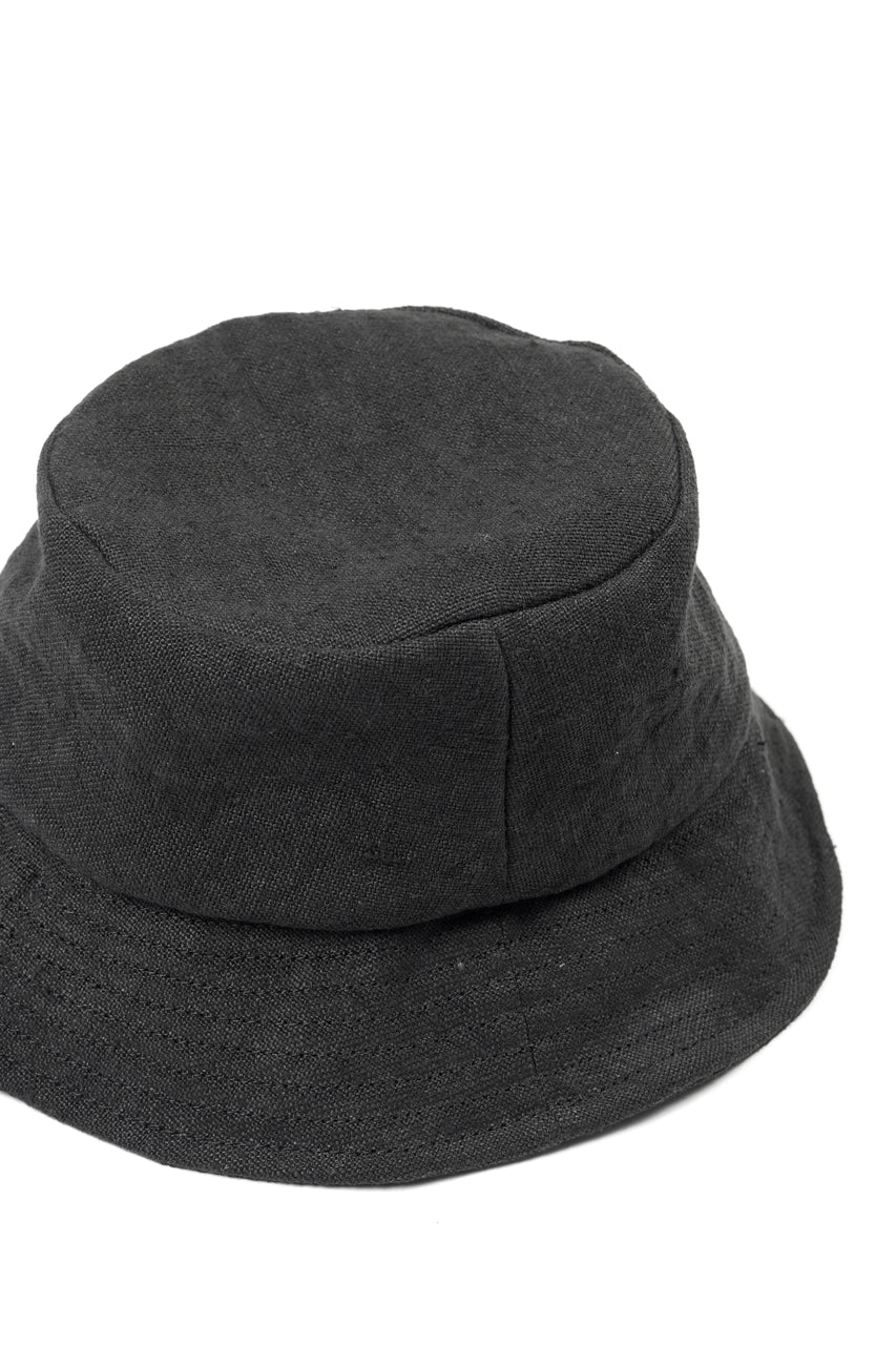 Load image into Gallery viewer, ierib exclusive Bucket Hat / Heavy Linen Canvas (BLACK EDITON)