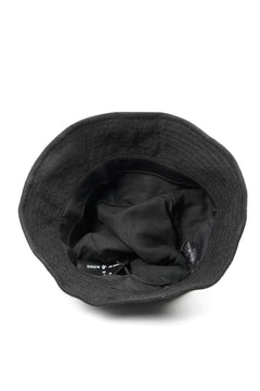 Load image into Gallery viewer, ierib exclusive Bucket Hat / Heavy Linen Canvas (BLACK EDITON)