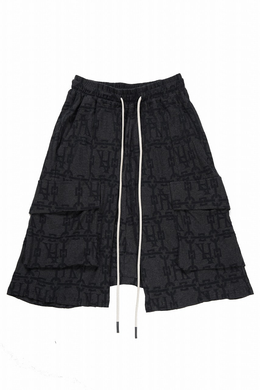 A.F ARTEFACT JACGURD CARGO SHORTS (BLACK x DARK GREY)