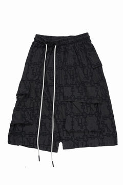 画像をギャラリービューアに読み込む, A.F ARTEFACT JACGURD CARGO SHORTS (BLACK x DARK GREY)