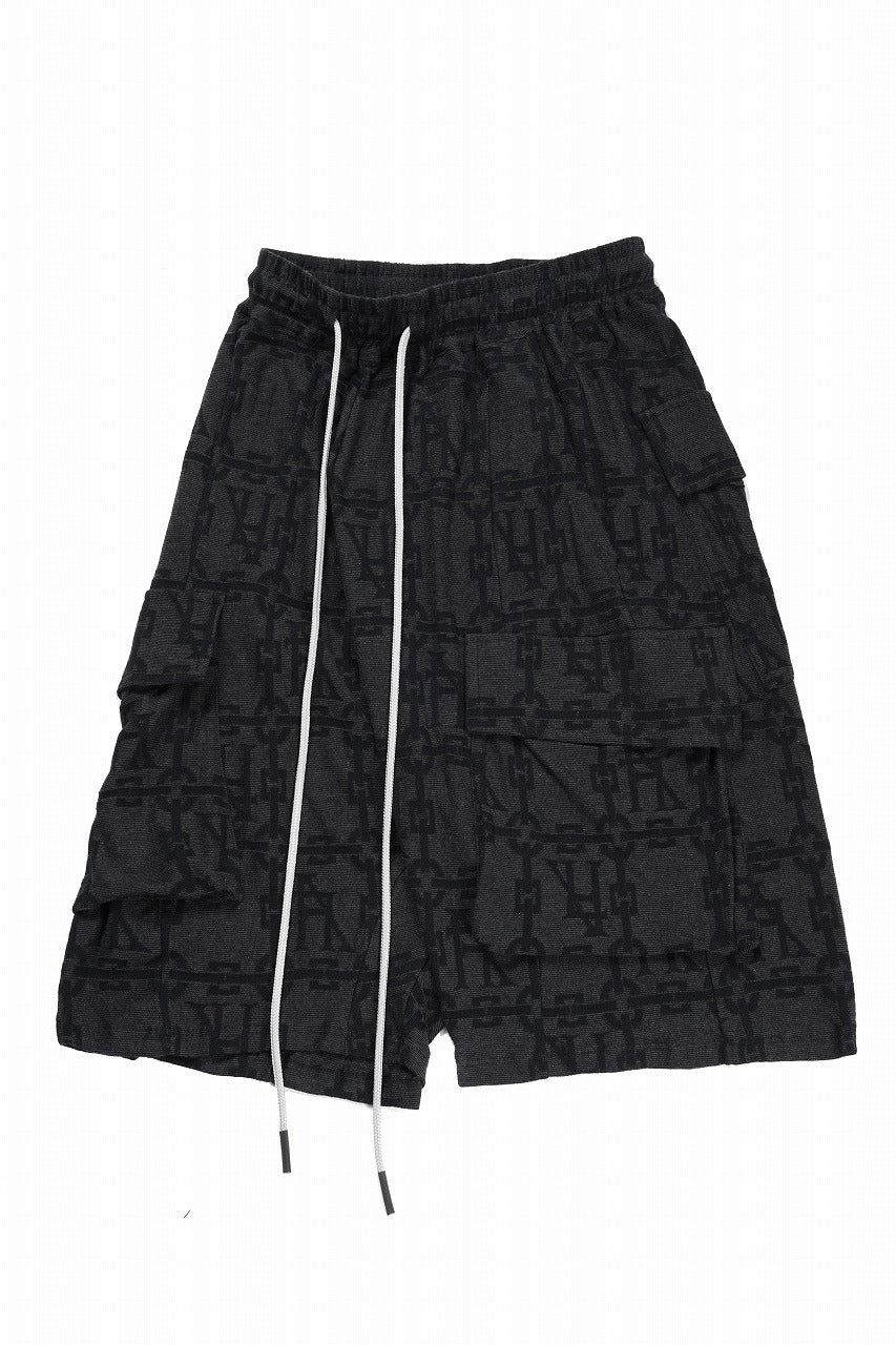 画像をギャラリービューアに読み込む, A.F ARTEFACT JACGURD CARGO SHORTS (BLACK x DARK GREY)