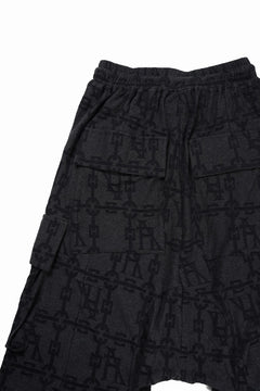 画像をギャラリービューアに読み込む, A.F ARTEFACT JACGURD CARGO SHORTS (BLACK x DARK GREY)