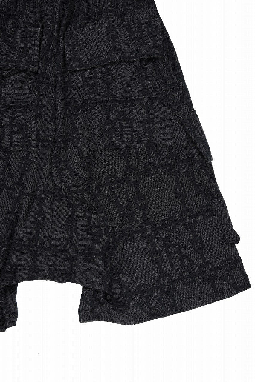 画像をギャラリービューアに読み込む, A.F ARTEFACT JACGURD CARGO SHORTS (BLACK x DARK GREY)