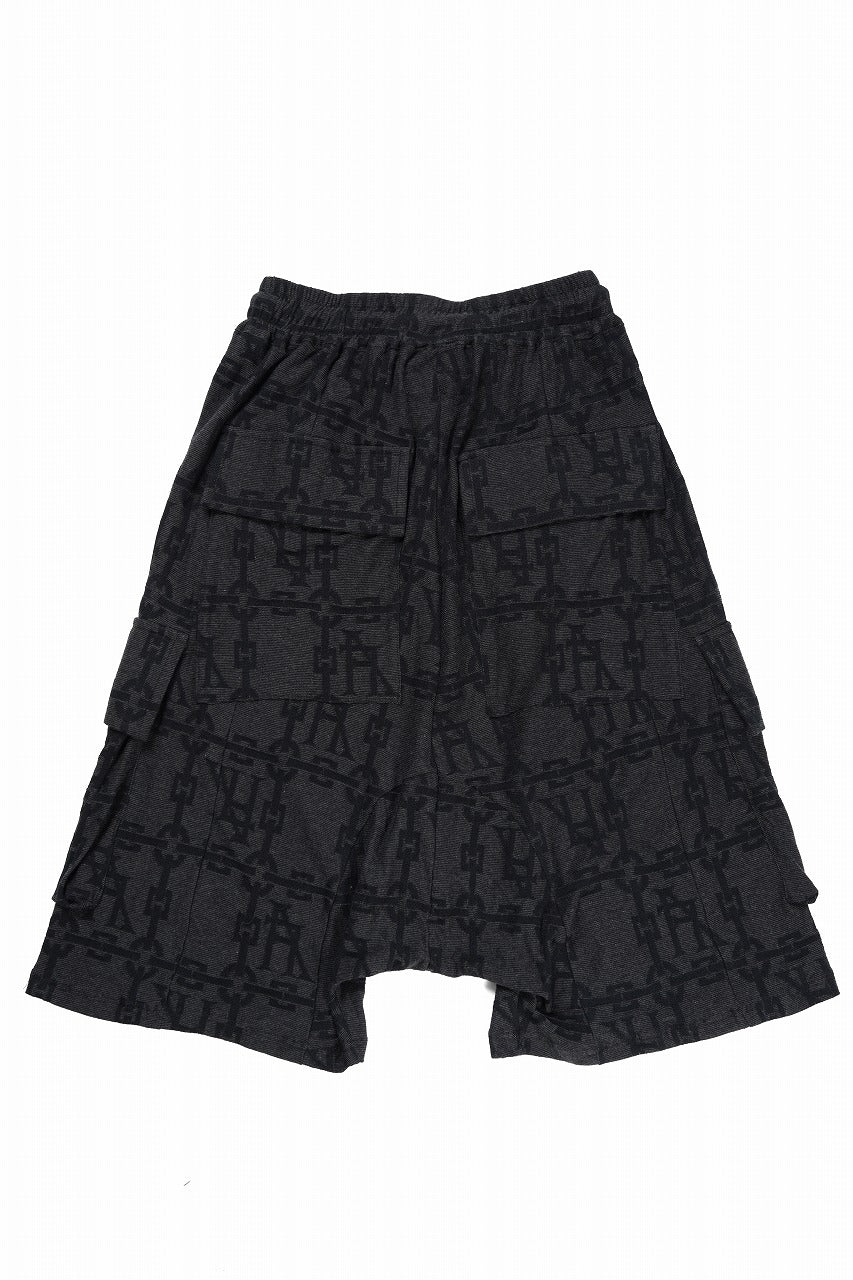 画像をギャラリービューアに読み込む, A.F ARTEFACT JACGURD CARGO SHORTS (BLACK x DARK GREY)