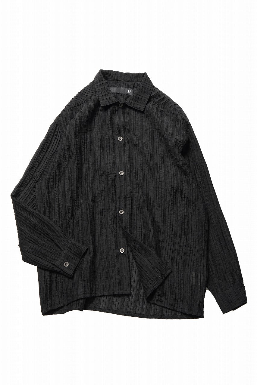 画像をギャラリービューアに読み込む, A.F ARTEFACT SHEER YO-RYU SHIRT (BLACK)