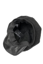 Load image into Gallery viewer, ierib exclusive Casquette / Heavy Linen Canvas + Steer Leather (BLACK EDITON)