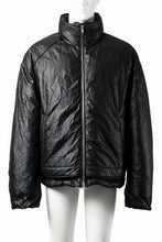 画像をギャラリービューアに読み込む, Juun.J Wrinkle Nylon Stand Collar Goose Down Blouson (BLACK)