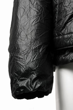 画像をギャラリービューアに読み込む, Juun.J Wrinkle Nylon Stand Collar Goose Down Blouson (BLACK)
