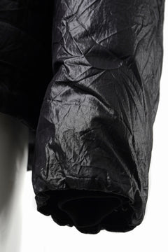 画像をギャラリービューアに読み込む, Juun.J Wrinkle Nylon Stand Collar Goose Down Blouson (BLACK)