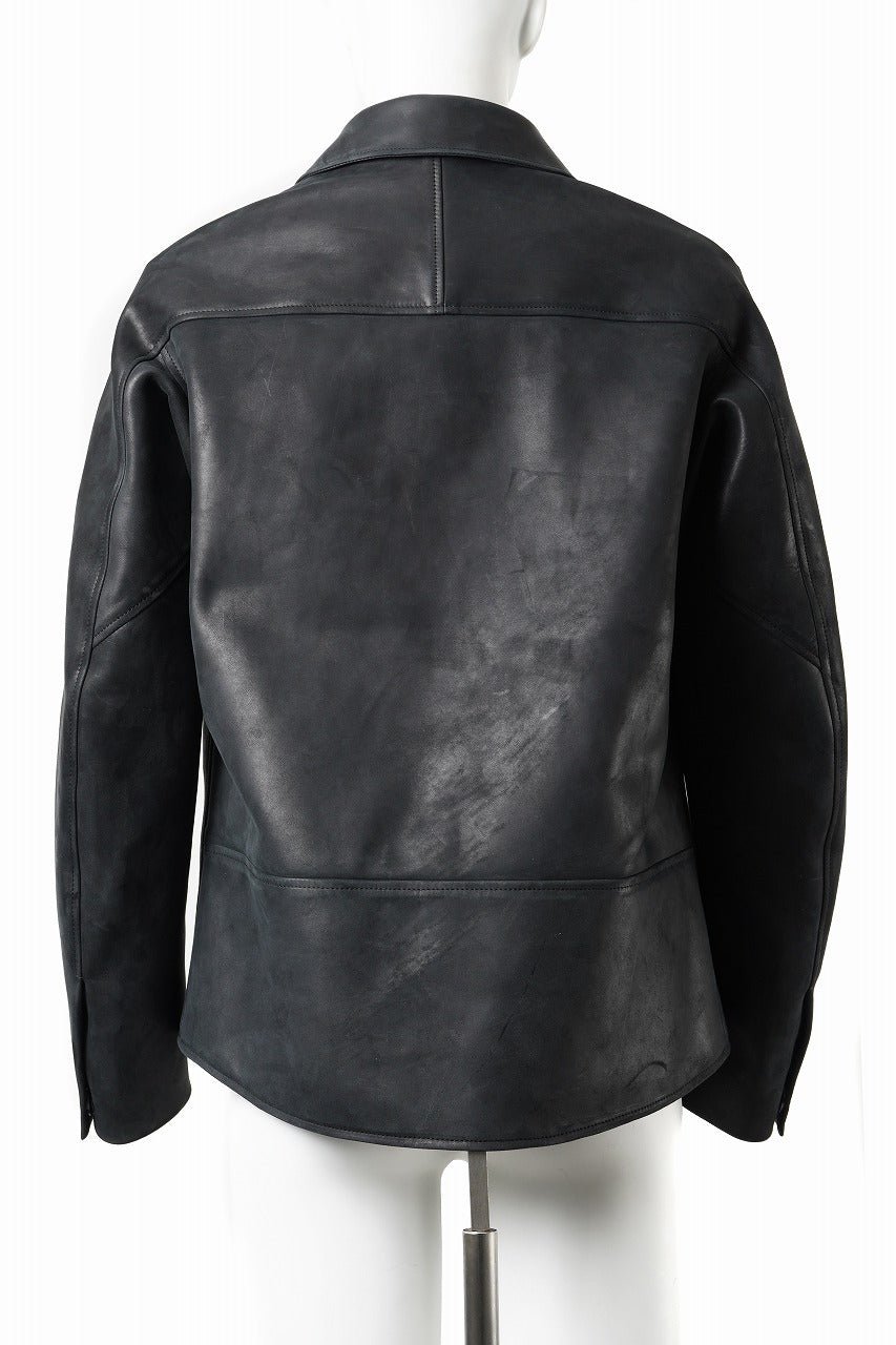 画像をギャラリービューアに読み込む, ierib x LOOM exclusive Lukas Jacket / Horse Nubuck Leather (BLACK)