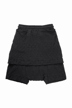 画像をギャラリービューアに読み込む, A.F ARTEFACT GRADIENT PLAID PATTERN LAYERED SHORTS (BLACK)