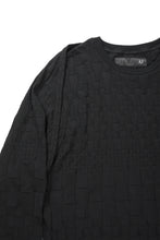 画像をギャラリービューアに読み込む, A.F ARTEFACT GRADIENT PLAID PATTERN SHIVA LONG SLEEVE TOPS (BLACK)
