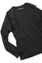 画像をギャラリービューアに読み込む, A.F ARTEFACT GRADIENT PLAID PATTERN SHIVA LONG SLEEVE TOPS (BLACK)
