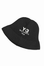 画像をギャラリービューアに読み込む, Y-3 Yohji Yamamoto HERITAGE KNIT BUCKET HAT (BLACK)