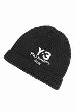画像をギャラリービューアに読み込む, Y-3 Yohji Yamamoto CHUNKY KNIT BEANIE (BLACK)