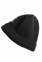 画像をギャラリービューアに読み込む, Y-3 Yohji Yamamoto CHUNKY KNIT BEANIE (BLACK)