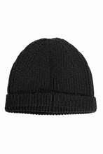 画像をギャラリービューアに読み込む, Y-3 Yohji Yamamoto CHUNKY KNIT BEANIE (BLACK)