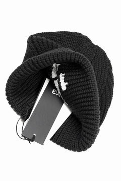 画像をギャラリービューアに読み込む, Y-3 Yohji Yamamoto CHUNKY KNIT BEANIE (BLACK)