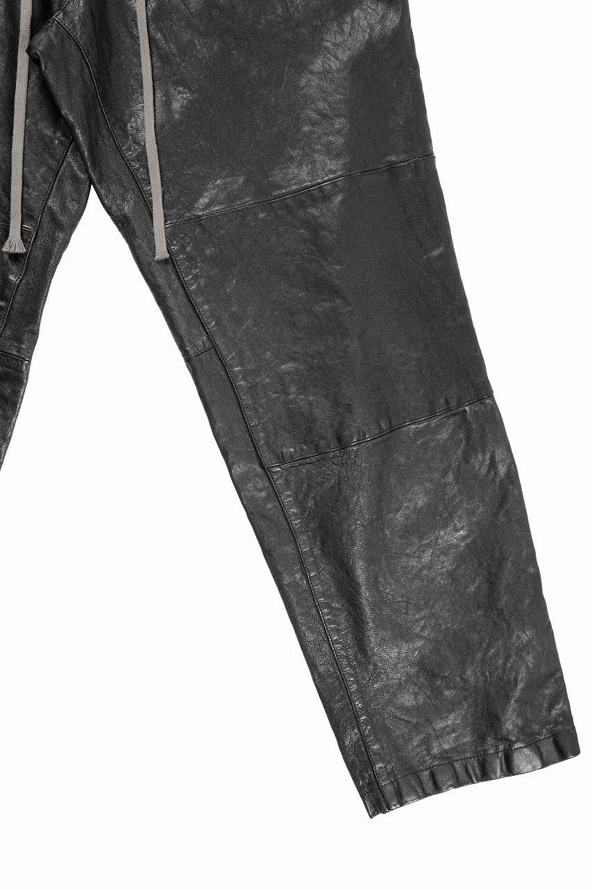 画像をギャラリービューアに読み込む, A.F ARTEFACT EASY SAROUEL WIDE PANTS / GOAT LEATHER (BLACK)