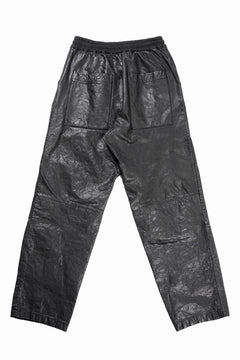 画像をギャラリービューアに読み込む, A.F ARTEFACT EASY SAROUEL WIDE PANTS / GOAT LEATHER (BLACK)