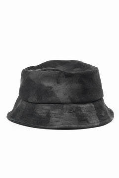 画像をギャラリービューアに読み込む, ierib Leather Bucket Hat / Lamb Suede (BLACK)