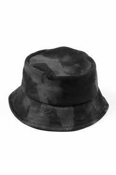 画像をギャラリービューアに読み込む, ierib Leather Bucket Hat / Lamb Suede (BLACK)