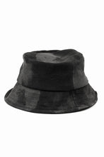 画像をギャラリービューアに読み込む, ierib Leather Bucket Hat / Lamb Suede (BLACK)