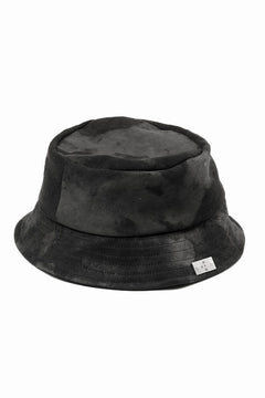 画像をギャラリービューアに読み込む, ierib Leather Bucket Hat / Lamb Suede (BLACK)