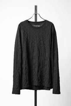 画像をギャラリービューアに読み込む, A.F ARTEFACT GRADIENT PLAID PATTERN SHIVA LONG SLEEVE TOPS (BLACK)