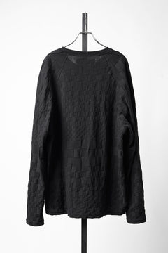 画像をギャラリービューアに読み込む, A.F ARTEFACT GRADIENT PLAID PATTERN SHIVA LONG SLEEVE TOPS (BLACK)