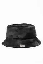 画像をギャラリービューアに読み込む, ierib Leather Bucket Hat / Lamb Suede (BLACK)