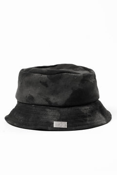 画像をギャラリービューアに読み込む, ierib Leather Bucket Hat / Lamb Suede (BLACK)