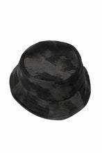 画像をギャラリービューアに読み込む, ierib Leather Bucket Hat / Lamb Suede (BLACK)