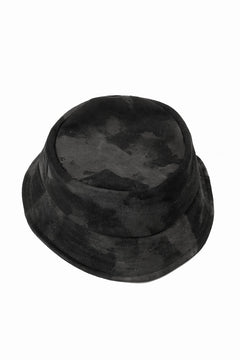 画像をギャラリービューアに読み込む, ierib Leather Bucket Hat / Lamb Suede (BLACK)
