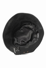画像をギャラリービューアに読み込む, ierib Leather Bucket Hat / Lamb Suede (BLACK)