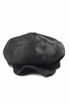 画像をギャラリービューアに読み込む, 【追加入荷】ierib Leather Casquette / Lamb Suede (BLACK)