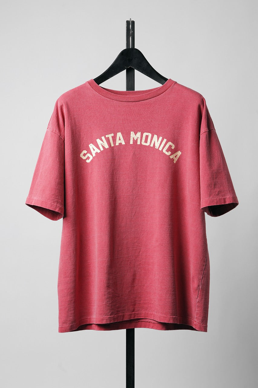 Load image into Gallery viewer, FULLCOUNT PRINT T "SANTA MONICA" / VINTAGE EFFECT (COKE RED)