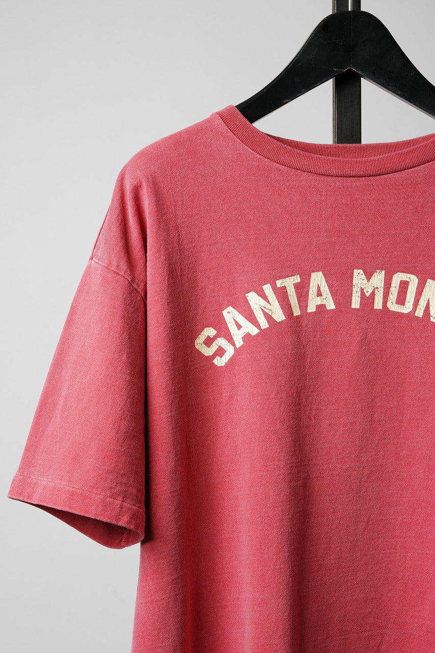 Load image into Gallery viewer, FULLCOUNT PRINT T "SANTA MONICA" / VINTAGE EFFECT (COKE RED)