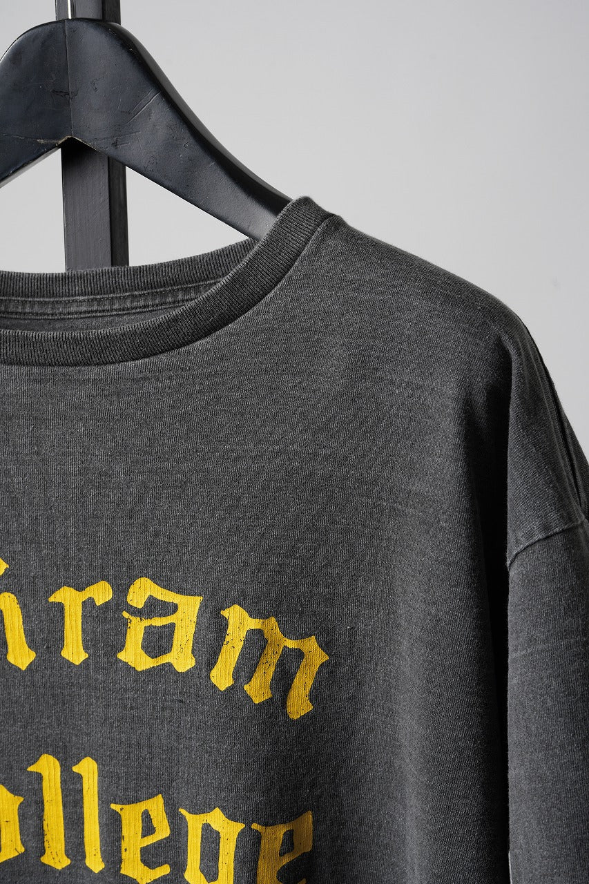 画像をギャラリービューアに読み込む, FULLCOUNT PRINT T "Hiram College" / VINTAGE EFFECT (INK BLACK)