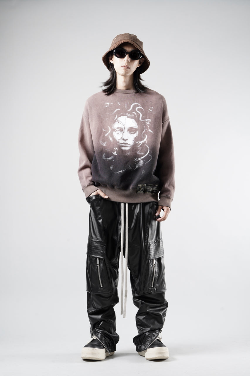 画像をギャラリービューアに読み込む, A.F ARTEFACT ZIPPER CARGO PANTS / LUSTROUS COATED WOVEN (BLACK)