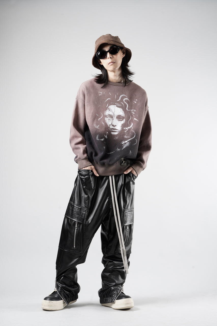 画像をギャラリービューアに読み込む, A.F ARTEFACT ZIPPER CARGO PANTS / LUSTROUS COATED WOVEN (BLACK)