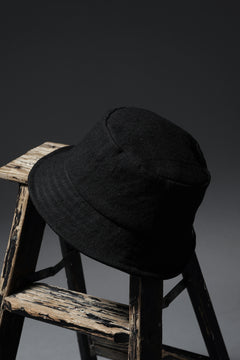 Load image into Gallery viewer, ierib exclusive Bucket Hat / Heavy Linen Canvas (BLACK EDITON)