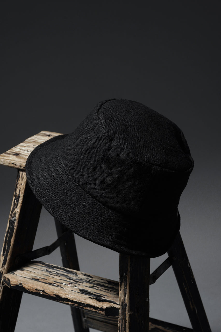 Load image into Gallery viewer, ierib exclusive Bucket Hat / Heavy Linen Canvas (BLACK EDITON)