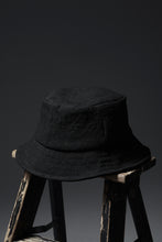 Load image into Gallery viewer, ierib exclusive Bucket Hat / Heavy Linen Canvas (BLACK EDITON)