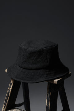 Load image into Gallery viewer, ierib exclusive Bucket Hat / Heavy Linen Canvas (BLACK EDITON)