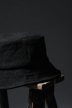 Load image into Gallery viewer, ierib exclusive Bucket Hat / Heavy Linen Canvas (BLACK EDITON)